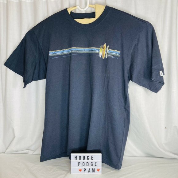 Speedo Surfer Surfboards T Shirt Embroidered Double Sided Blue XXL Beach Cotton - Picture 8 of 9